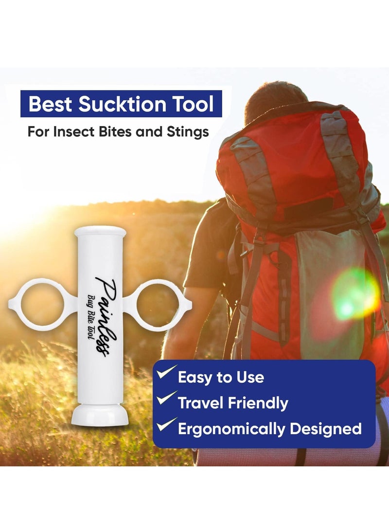 Bug Bite Suction Tools 5 Pack, Poison Remover - Bug Bites and Bee/Wasp Stings, Natural Insect Bite Relief Suction Tools, Instant Itch Relief While Hiking, No Odor or Residue (White) - Image 4